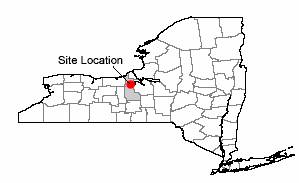 Map of site location Cayuga County, Weedsport, New York