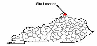 Map of site location Wilder, Kentucky