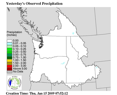 Yesterdays Precip