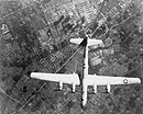 American Bomber Dropping Bombs on Nakajima Aircraft Co.