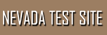Text banner Nevada Test Site