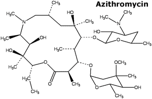 chemical structure of Azithromycin