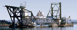 View of Dredge Oregon operating