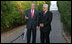 President George W. Bush is joined by Palestinian President Mahmoud Abbas Saturday, May 17, 2008, as they speak with members of the media following their meeting in Sharm el-Shiek, Egypt.