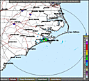 Current NWS Newport, NC Radar Imagery - click to enlarge