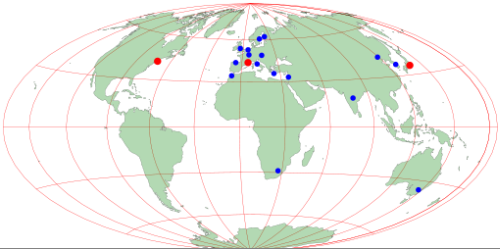 W3C Host and Offices Map