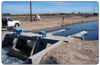 The Yuma County Water Users Association installed an improved automated water tracking system, rebuilt key canal structures and added two new water measurement stations with the $246,221 Water 2025 grant it received in fiscal year 2004. The total project cost was $615,552.