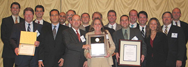 group shot of award winners from Noble