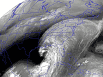 GOES east water vapor image - Click to enlarge