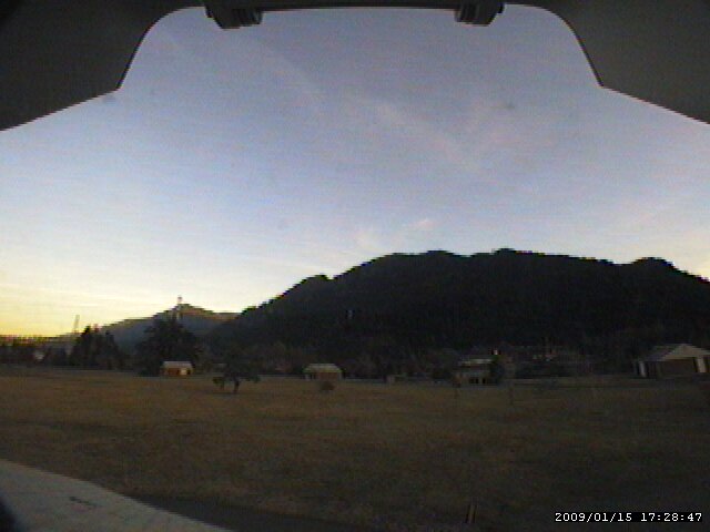 Current view to the east of the Bonneville Dam