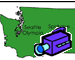Simple outline clipart of Washington