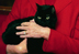 Mrs. Laura Bush holds India, the First Kitty, during a 2004 taping of Barney Cam at the White House. Affectionately known as Kitty by the family, the 18-year-old American Shorthair died Sunday, January 4, 2009, at home in the White House. White House photo by Susan Sterner