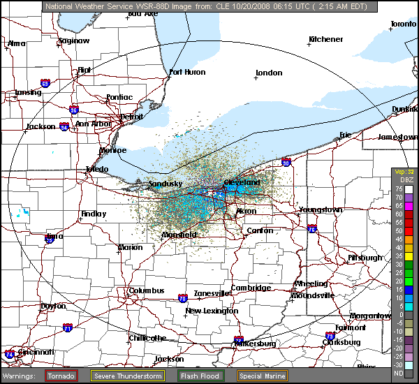 Cleveland Radar - Click to Enlarge