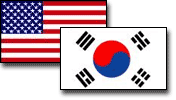 U.S. and Republic of Korea flags