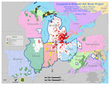 EAB locations in North America