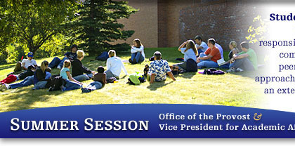 Summer Session -- Office of the Provost and Vice President for Academic Affairs