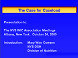 Keeping Up the Caseload