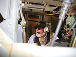 Neil aboard a military aircraft during September's CODEL Abercrombie to Iraq and Afghanistan