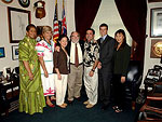 Rep. Abercrombie with constituents from Hawaii Catholic Charities, City and County of Honolulu and Gregory House