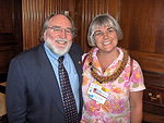Neil meets with Hawaii's Teacher of the Year Pascale Pinner from Hilo Intermediate School