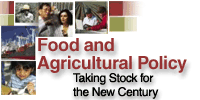 Food and Agricultural Policy