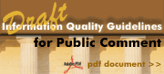 Draft Report of the Economic Research Service’s Information Quality Guidelines