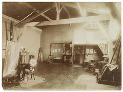 Henry Ossawa Tanner in his studio di Smithsonian Institution