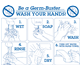 Germ Buster Hand Washing Poster