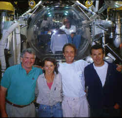Scientists with Submersible