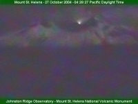 Mount St. Helens Eruption - October 26-27, 2004 Full Moon Night Glow