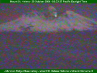Mount St. Helens Eruption - October 27-28, 2004 Full Moon Night Glow