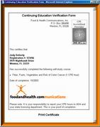 Online Certificate of Completion