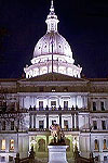 The State Capitol after dark. Photo: Douglas Waggoner