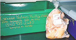 Packages and plastic crates