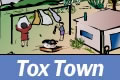 Tox Town clothes on a clothes line - 120X80 pixels - 6 KB