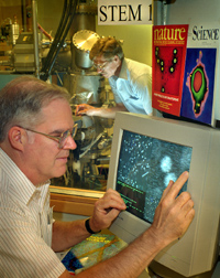 Joe Wall working with his PCMass program (click to enlarge)