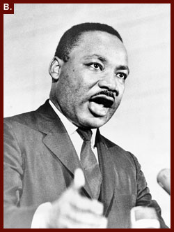 ?[Rev. Martin Luther King, head-and-shoulders portrait, facing right, speaking at a rally in Crawfordville, Ga.]