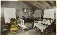Interior of Elling O[h]nstad Sod House