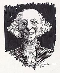 Image of [Herblock as George Washington