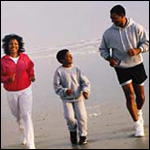 Photo: A family jogging