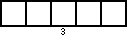 word scramble line 5 graphic: five boxes  - blank box, blank box, box #3, blank box, blank box