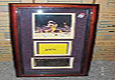 Ervin Magic Johnson Photograph with Signature and Metal Plaque
