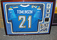 Ladainian Tomlinson Framed Autographed Football Jersey