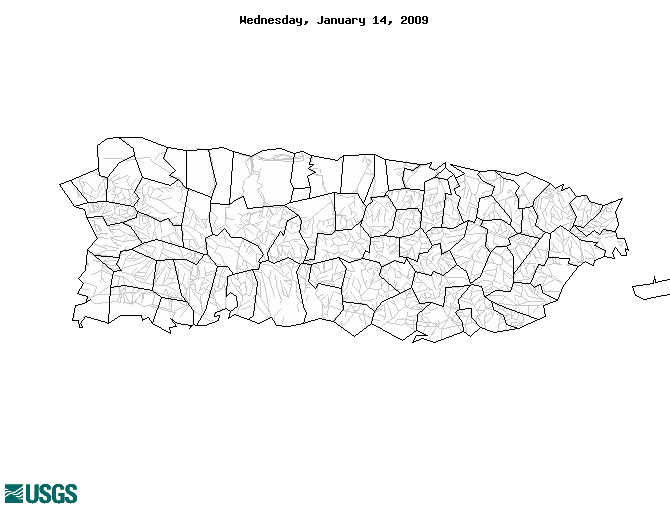 below normal 7-day average streamflow condition map