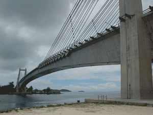 Japan-Palau friendship bridge. [Photo courtesy of Amb. Kyota]