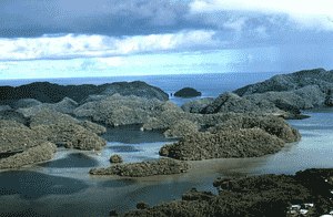 Palau rock islands. [Photo courtesy of Amb. Kyota]