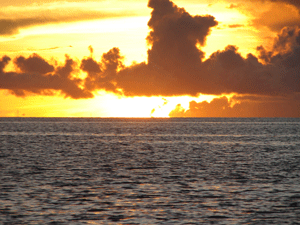 Palau sunset. [Photo courtesy of Amb. Kyota]