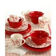 Tienshan Red Paradise 16-Piece Dinnerware Set