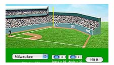 baseball diamond with crowd illustration