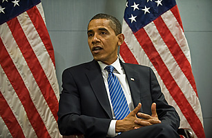 President-elect Barack Obama at a briefing a week before his big day